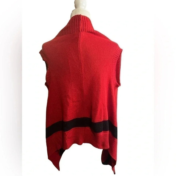 Ralph Lauren Contemporary Open Front Waterfall Vest Cardigan Size XL 16 - Picture 2 of 6